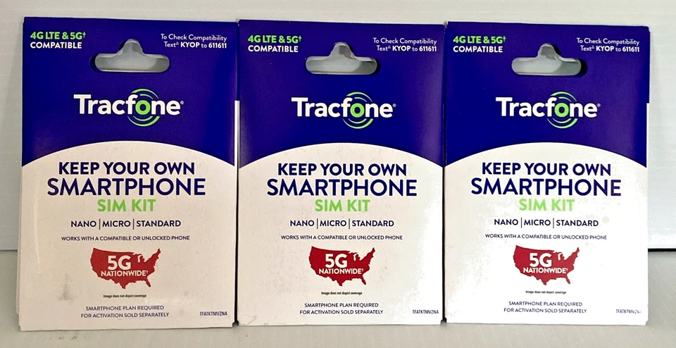 Verizon To Tracfone KYOP Keep Your Own Phone Sim Card 3/1 Kit Cdma Save