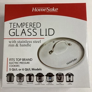 Olla a presión eléctrica con tapa de vidrio templado de 5 o 6 qt IR:8” o:9” borde de acero inoxidable - Imagen 1 de 5