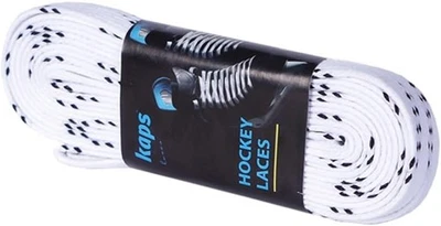 Kaps Professional Ice Hockey Skate Laces Waxed, 274 cm - 108 inch, White  - Image 1 of 3