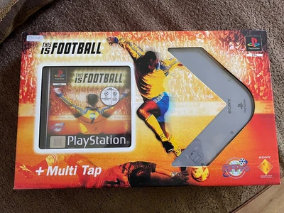 PS1 This is Football Multitap Boxset - Rara Playstation 1 Combo Edizione Limitata - Immagine 1 di 4