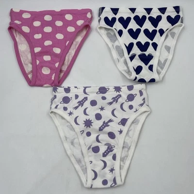 New Hanna Andersson Hipster Unders Underwear Panties Girls M Pink Heart NWOT - Image 1 of 4