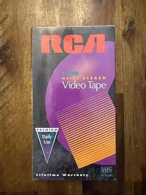 RCA VHS T120 6 Hour SLP Hi-Fi Recordable Video Tapes Brand New (Sealed) - Image 1 of 4
