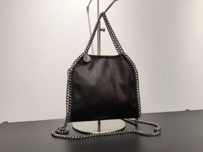 STELLA MCCARTNEY FALABELLA Chain Black Mini Tiny Tote Bag 2way - Image 1 of 4