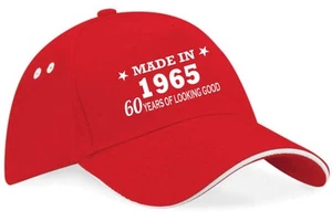 Baseballmütze Made in 1965 60. Geburtstag 60 Jahre Geschenk Herren & Damen - Bild 1 von 6