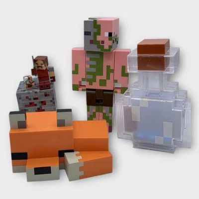 LOTE Figuras Minecraft Estatuillas Personaje Animal Lote Mixto Zorro Luz Poción Muerto Foto 1 de 4
