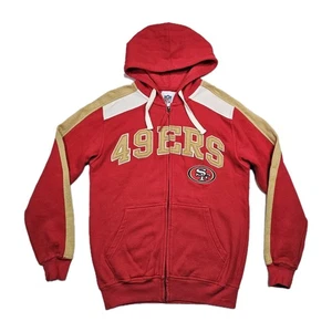 NFL San Francisco 49ers Hoodie Sweater Football Mens S Full Zip Drawstring Heavy - Picture 1 of 11