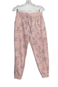 Disney Size S(3-5) Cinderella Mouse Print Girls Jogger Pants W/ Drawstring Waist - Picture 1 of 8