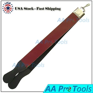 14" Leather Strop for Straight Razor Brown SHARPENING STROP BELT - Picture 1 of 3
