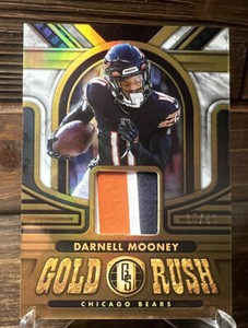2023 Panini Gold Standard Darnell Mooney Gold Rush Tri-Color Patch /49. Bears