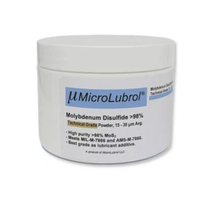 2 oz MicroLubrol Molybdenum Disulfide 98% Technical Grade Powder 3 - 4 µm Fisher - Picture 1 of 1