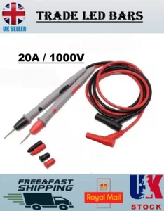 For Universal Digital Multimeter Multi Meter Test Lead Probe Wire Pen Cable UK - Picture 1 of 6