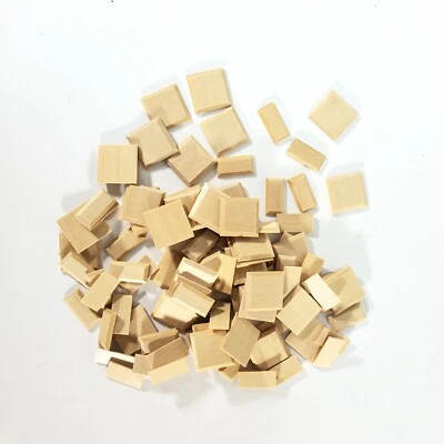 DOLLS HOUSE EMPOIRUM Miniature Small Wood Wall Panels or Corner Stone Bricks 100 Pieces Raised Panels