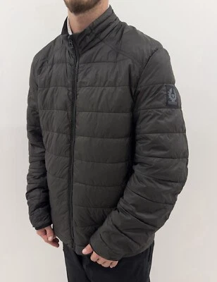 Chaqueta BELSTAFF Para Hombre Acolchada Nylon Oliva Puffer Micro Plumón Ligera Talla 52 Foto 1 de 4
