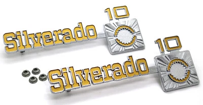 Новый Silverado 10 крыло эмблема пара / для 1975-80 Chevy C10 K10 отделки детали 9902 - Изображение 1 из 4