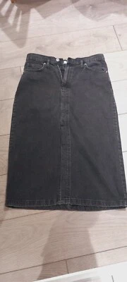 Mango black denim skirt,size M,worn once - Image 1 of 2