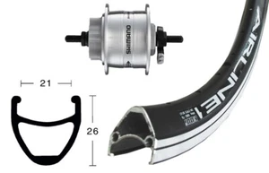 Bike-Parts 28″ Vorderrad Rodi Airline 1 + Nabendynamo DH-3D32 Disc 6-Loch - Bild 1 von 2