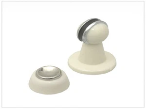 Türfeststeller, Torfeststeller, magnetisch, aus Kunststoff, weiß oder braun - Bild 1 von 1