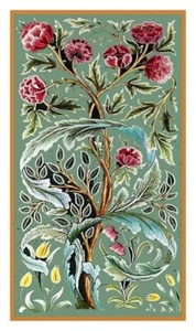 Patrón de carta de punto de cruz contado diseño de rosas de roble de William Morris - Imagen 1 de 9