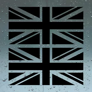 2 x Union Jack Flag British Car Van Caravan Bike Window Vinyl Stickers Decals - Picture 1 of 5