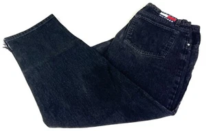 Jeans Tommy Hilfiger Freedom Vintage Años 90 Negros Talla 38x32 Hechos en EE. UU. - Imagen 1 de 12