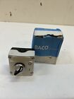 BACO LBX12510 Control Station 1 Button Selector Switch -Blk Handle - New in Box