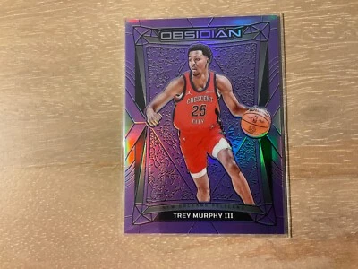 2023-24 Panini Obsidian Basketball Trey Murphy III Purple Flood 49/49 SP - Image 1 of 2