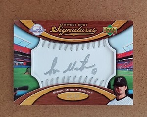 2007 Upper Deck Sweet Spot Signatures Sergio Mitre Auto #SS-SE 54/99