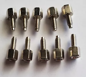 10x Lot Messing #4-40x5 Jackscrew Zylinder Schraube Motherboard VGA DB9 DVI COM Port - Bild 1 von 1