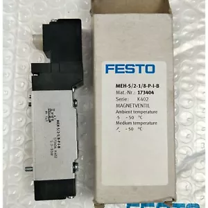 Electroválvula FESTO MEH-5/2-1/8-P-I-B 173404 1 PIEZA nueva envío gratuito - Imagen 1 de 7