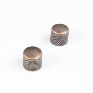2x Dome Knobs JB Tele Style, for 6mm Shaft, Push-on, Antique-Copper - Picture 1 of 4