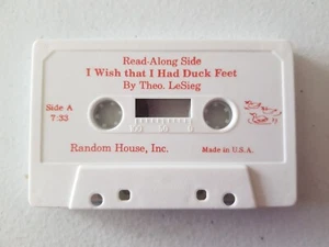 Cassette Tape - I Wish That I Had Duck Feet 1975 Dr Seuss Read Along No Book - Picture 1 of 2