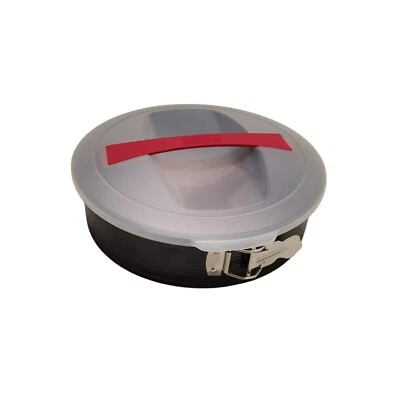 Zenker Springform mit Deckel Ø26cm Antihaft Backform Kuchenform Schwarz/Rot L86 - Bild 1 von 4