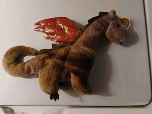 Ty Scorch the Dragon Plush Toy ( 1998 ) PE Pellets ( RARE RETIRED ) 💥💥💥 - Picture 1 of 5
