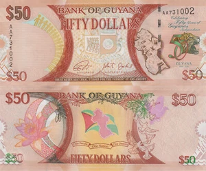 Guyana 50 Dollars (2016) 50 Year Commemorative p41 UNC - Picture 1 of 3