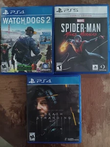 Ps4 Ps5 Blunde Spiele Spiderman Watch Dogs 2 Death Stranding - Bild 1 von 3