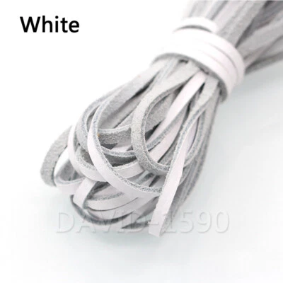 3 мм плоский корова из натуральной кожи найти шнурок струны кружева веревки украшения несколько цветов - Изображение 1 из 4