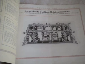Vintage catalogue Frankenthal Newspaper printing press rotations 1922 - Picture 1 of 8