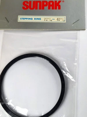 72-67mm Step-Down Lens Filter Converter Adapter Ring 72mm-67mm Metal E72 to E67 - Image 1 of 4