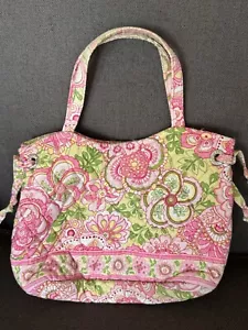 Bolso de Hombro Vera Bradley Maggie Rosa Pétalo Cartera Bolso de Mano Acolchado Pequeño Retirado - Imagen 1 de 7