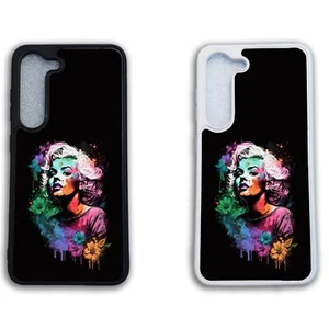 Printed Silicone Clip On Mobile Phone Case Cover Gift Original Marylin Monroe - Picture 1 of 8