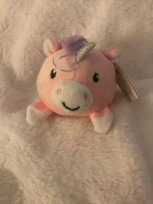 Carter's Tiny Unicorn Plush 3” Pink Purple White Soft Lovey Stuffed Toy Rare NEW - Image 1 of 4