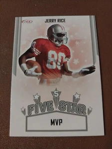 2023 JERRY RICE SAGE HIT FIVE 5 STAR NFL CARD #FS-1 SF 49ERS RAIDERS - Imagen 1 de 4