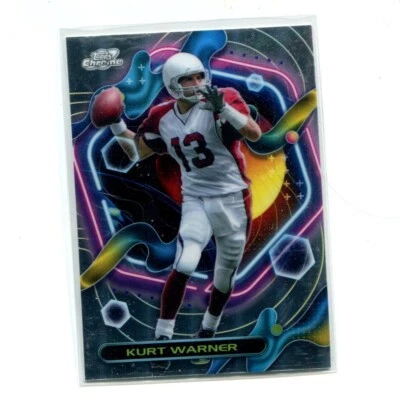 2023 Topps Composite Football Kurt Warner Chrome Cosmic #256 Arizona Cardinals - Image 1 of 2