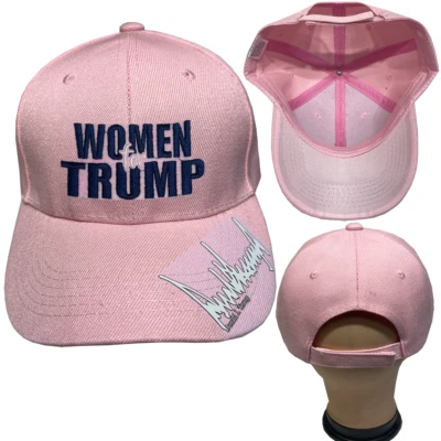 MUJERES PARA TRUMP Firma Gorra Ajustable Visera Curvada Sombreros de Béisbol LOTE 1-12 piezas Foto 1 de 4