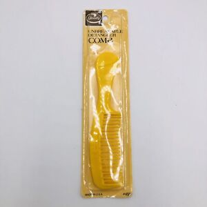 Goody Unbreakable Super Comb Yellow Brand New Sealed NOS Vintage 1982
