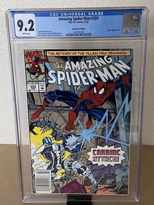 Amazing Spider-Man #359 Newsstand - CGC 9.2 White Pages - First Carnage cameo - Picture 1 of 3