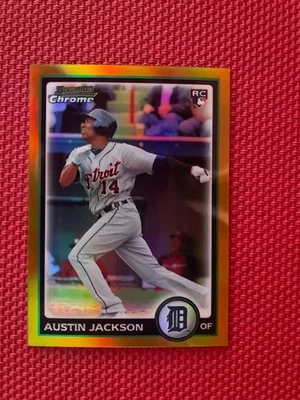 Austin Jackson 2010 Bowman cromo dorado refractor novato 29 de 50 Foto 1 de 4