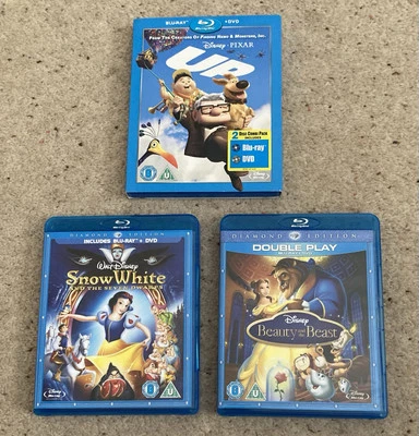 Disney Blu-Ray Bundle Snow White, Beauty & The Beast, Up - Diamond Ed. Slipcover - Image 1 of 4