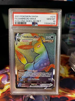 Umbreon VMAX (Secret) 214/203 SWSH07: Evolving Skies Holo - Image 1 of 2