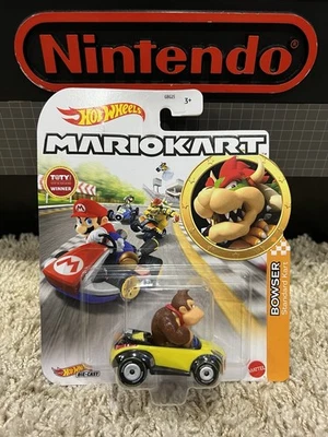 Package ERROR Mattel Hot Wheels Donkey Kong on Bowser Card Mario Kart NEW - Image 1 of 4